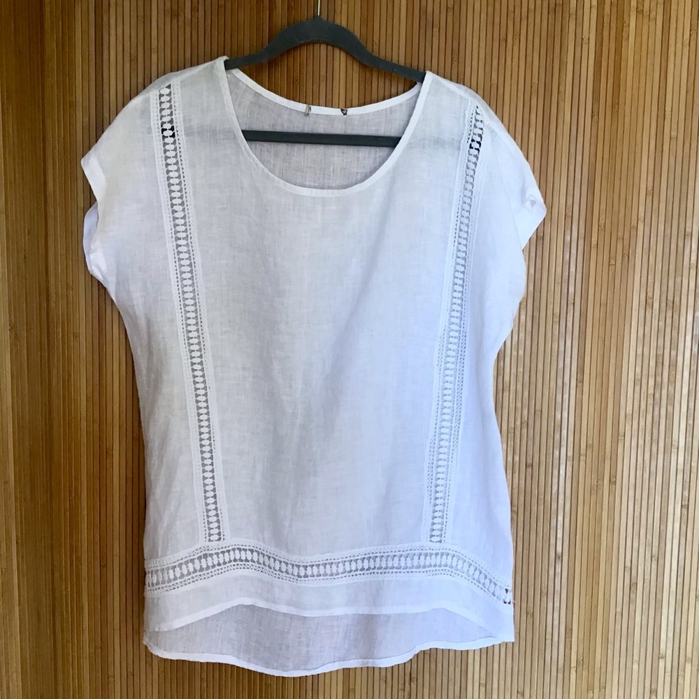 EUC! 100% Linen Top Size Large